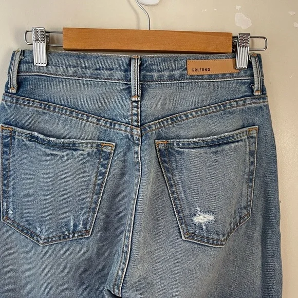 GRLFRND Jeans Karolina High Rise Jean size 26 in a little more love distressed - Picture 6 of 16